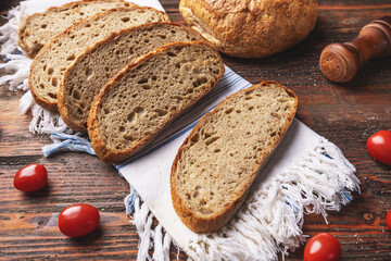 Artisan sliced toast bread - 755423784