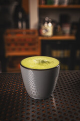 Matcha, green tea latte - 755423978