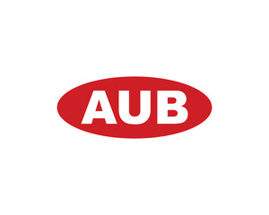 AUB logo design vector template