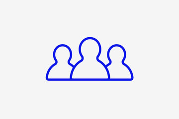 contacts illustration in line style design. Vector illustration.