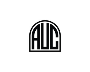AUC Logo design vector template