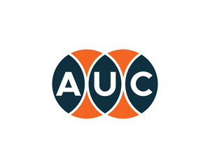 AUC Logo design vector template