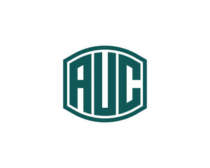 AUC Logo design vector template