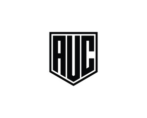 AUC Logo design vector template