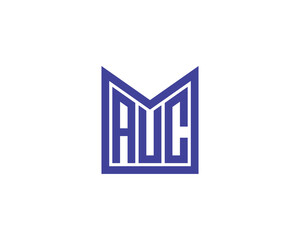 Fototapeta premium AUC Logo design vector template