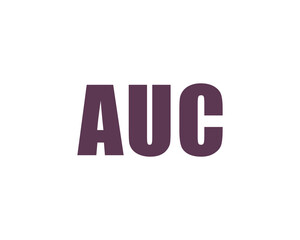 AUC Logo design vector template