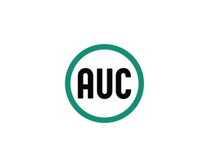 AUC Logo design vector template
