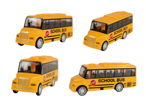 A yellow school bus with a red stop sign on the front