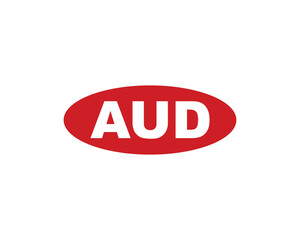 AUD logo design vector template