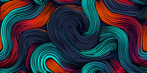 Fototapeta na wymiar Colorful abstract topographic lines pattern