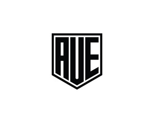 AUE logo design vector template