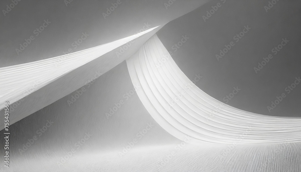 Canvas Prints abstract white background. minimal geometric white light background