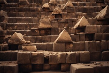 Ancient Incan Pyramids: A Window to the Past - obrazy, fototapety, plakaty