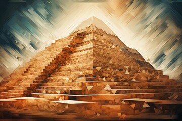 Deciphering Incan Pyramid Enigmas - obrazy, fototapety, plakaty