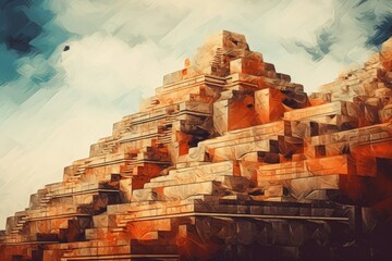 The Majesty of Ancient Incan Pyramids - obrazy, fototapety, plakaty
