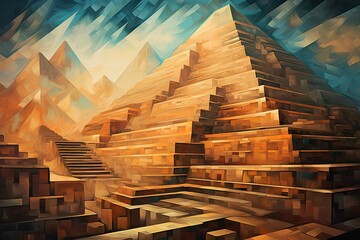 Ancient Incan Pyramids: Guardians of History - obrazy, fototapety, plakaty
