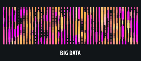 Big data visualization. DNA genomic test