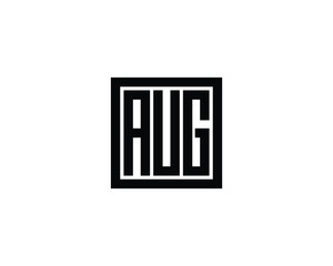 AUG logo design vector template