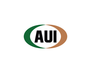 AUI Logo design vector template