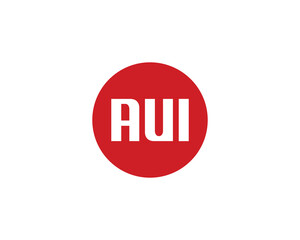 AUI Logo design vector template