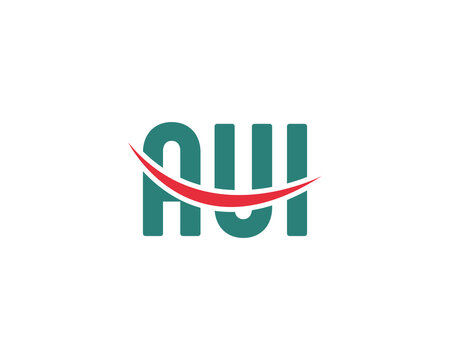 AUI Logo design vector template