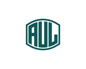 AUL Logo design vector template
