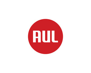 AUL Logo design vector template
