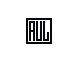AUL Logo design vector template