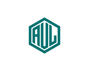 AUL Logo design vector template