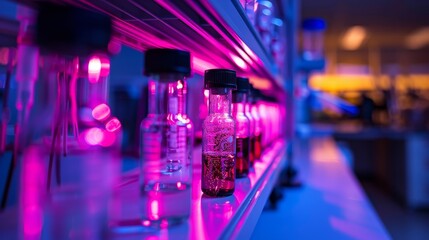A cutting-edge laboratory illuminated by the latest technology