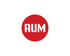 AUM logo design vector template
