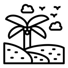 Vector Design Paradisiacal Icon Style