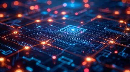 Obraz premium A digital customer service platform leveraging blockchain technology