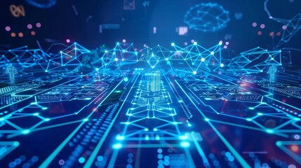 Obraz premium A digital health platform utilizing AI and machine learning