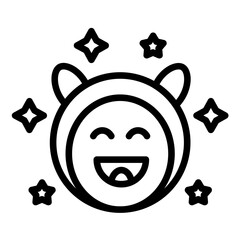 Vector Design Razzle-Dazzle Radiance Icon Style