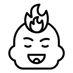 Vector Design Blissful Blaze Icon Style