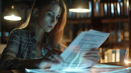 Multi exposure of woman hands working on computer and data theme hologram drawing. Tech concept.