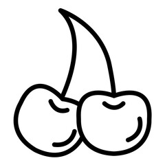 Vector Design Cherry Icon Style