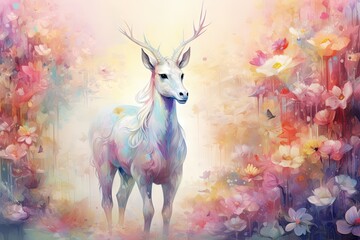 Ethereal Meadow Whispers: Unicorn Fantasy Unveiled