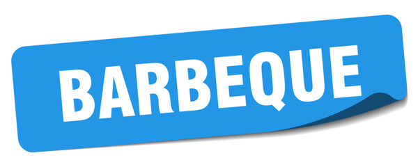 barbeque sticker. barbeque label