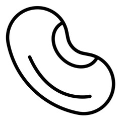 Vector Design Kidney Bean Icon Style