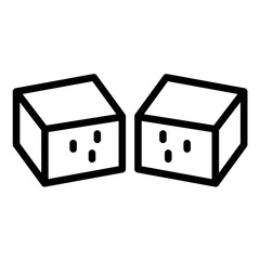 Vector Design Tofu Icon Style