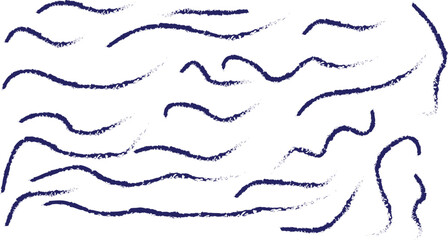 Grunge paint stripe. Scribble stains. Charcoal chalk texture. Collection hand drawn brush stork for your design.