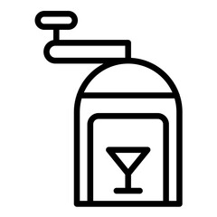 Vector Design Ice Crusher Icon Style