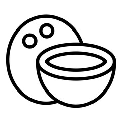Vector Design Coconut Crush Icon Style