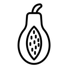 Vector Design Papaya Pizzazz Icon Style
