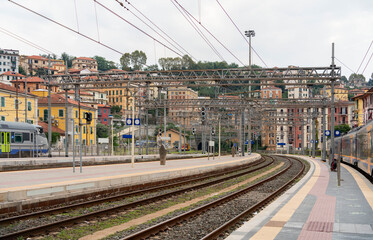 Obraz premium Railway station in La Spezia