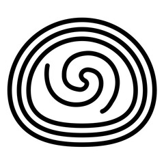 Vector Design Swiss Swirl Icon Style