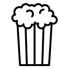 Vector Design Popcorn Pinnacle Icon Style