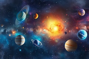 Obraz na płótnie Canvas The Solar System